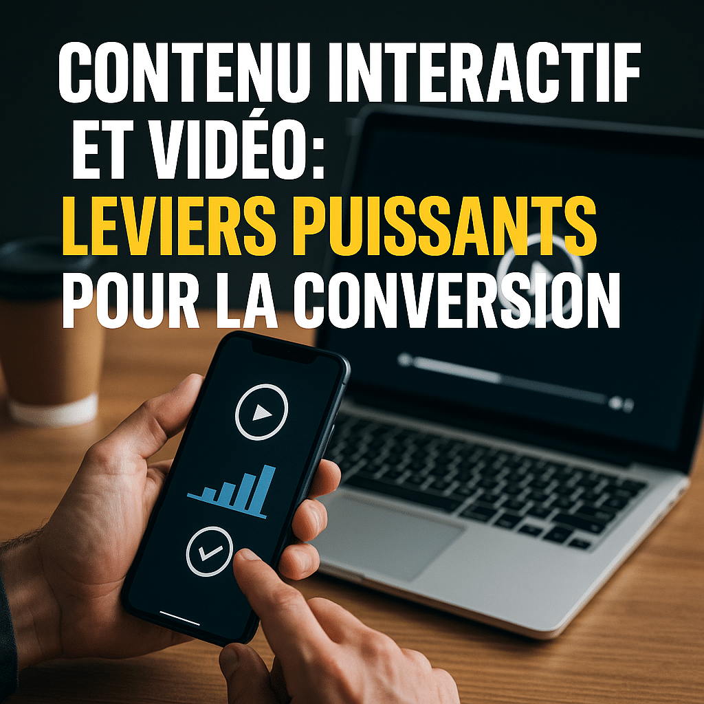 Illustration complémentaire de l’article sur Contenu interactif et vidéo : leviers puissants pour la conversion