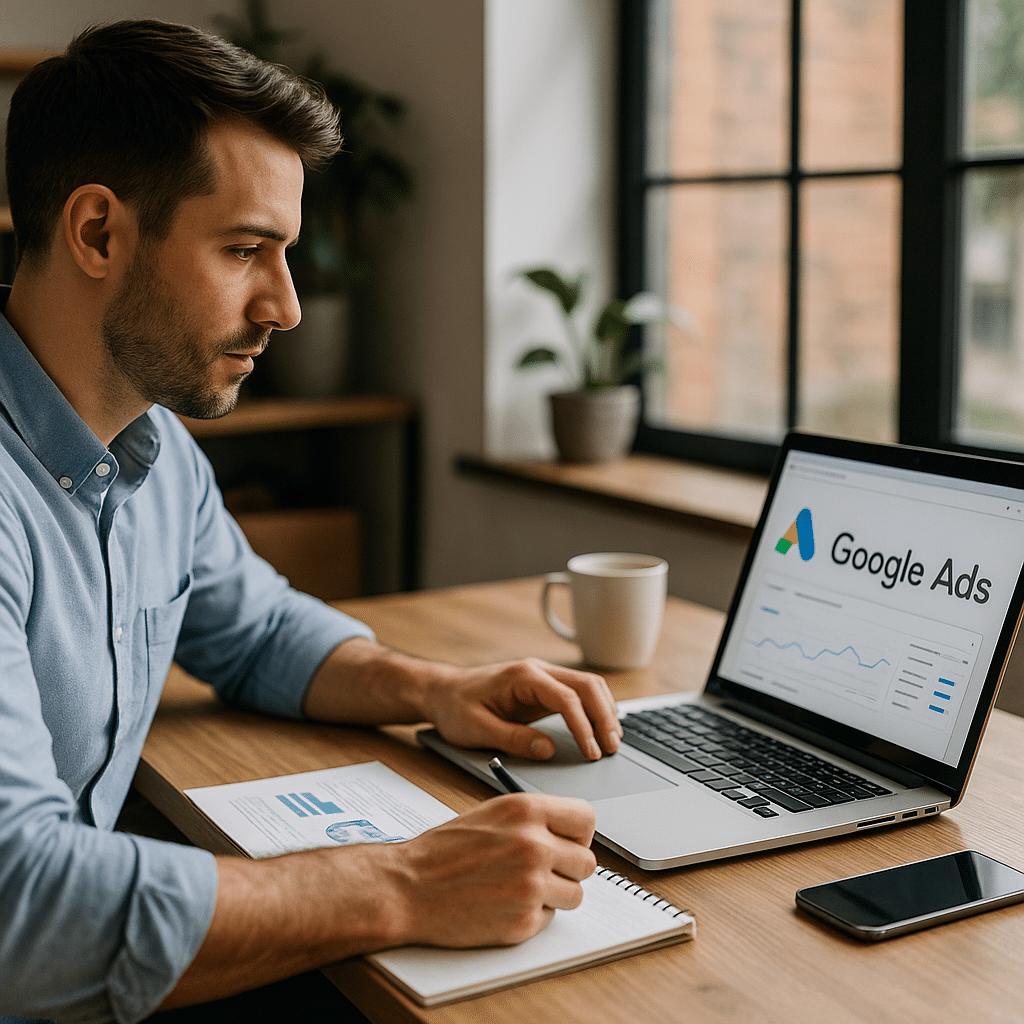 Illustration générée pour l’article : Annonces responsives Google Ads : comment les optimiser pour convertir