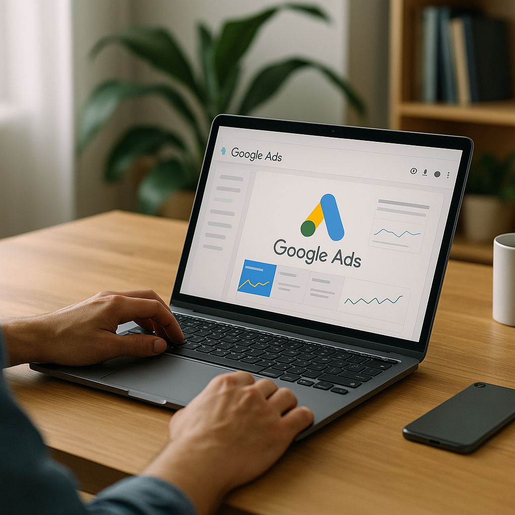 Illustration générée pour l’article : Comment créer votre première campagne Google Ads en 2025