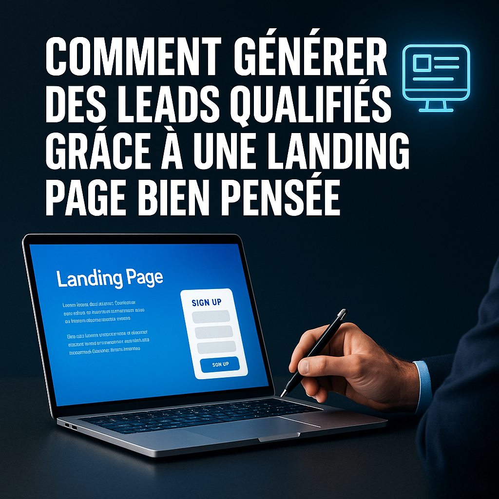 Illustration complémentaire de l’article sur Comment générer des leads qualifiés grâce à une landing page bien pensée