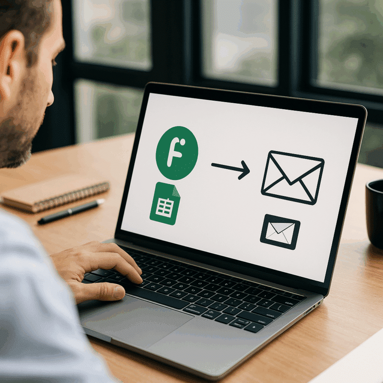 Illustration générée pour l’article : Connecter Forminator à Google Sheets et envoyer un email automatique