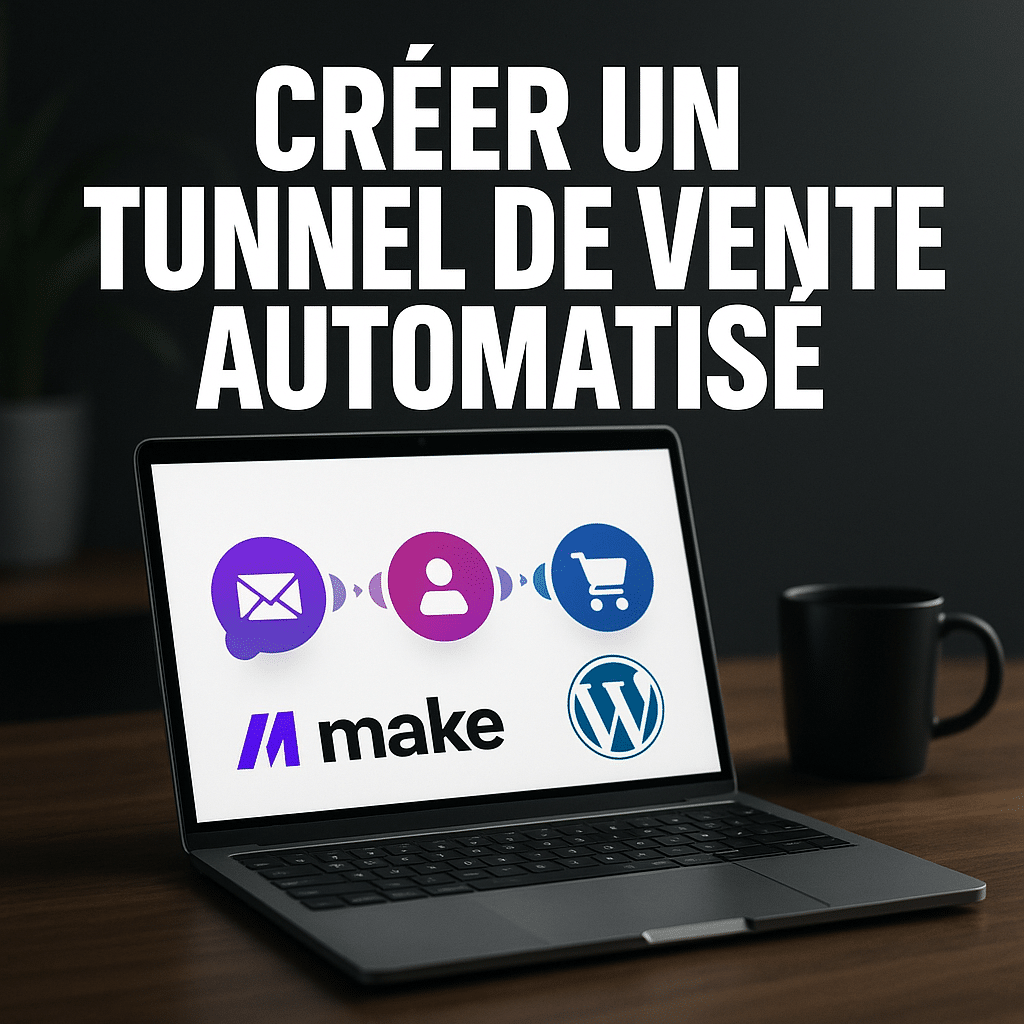 Illustration complémentaire de l’article sur Créer un tunnel de vente automatisé avec Make + WordPress