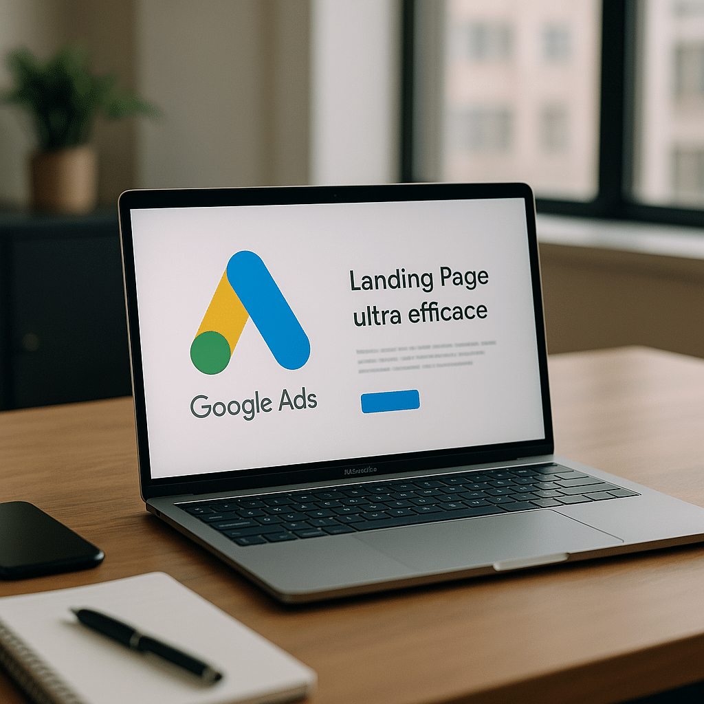 Visuel d’introduction sur Créer une landing page ultra efficace pour Google Ads