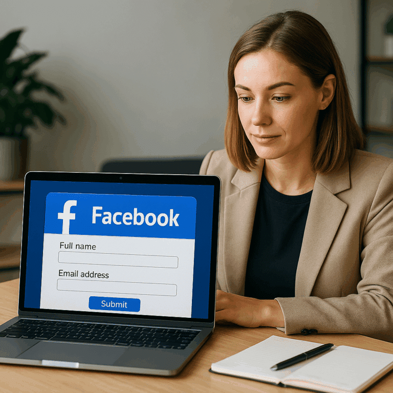 Illustration générée pour larticle  Lead Ads Facebook  comment bien les configurer