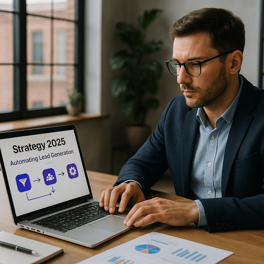 Visuel d’introduction sur Stratégie 2025 : comment automatiser votre génération de leads avec Make