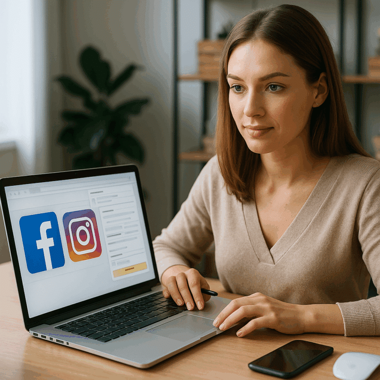 Illustration générée pour l’article : Tuto complet pour créer une publicité sur facebook et Instagram en 2025