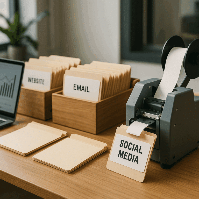 Illustration générée pour larticle  Créer un système détiquetage automatique des leads par source