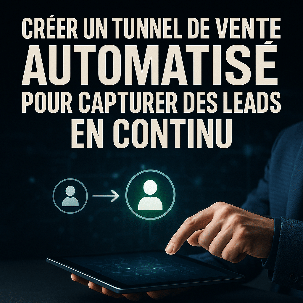 Illustration complémentaire de l’article sur Créer un tunnel de vente automatisé pour capturer des leads en continu
