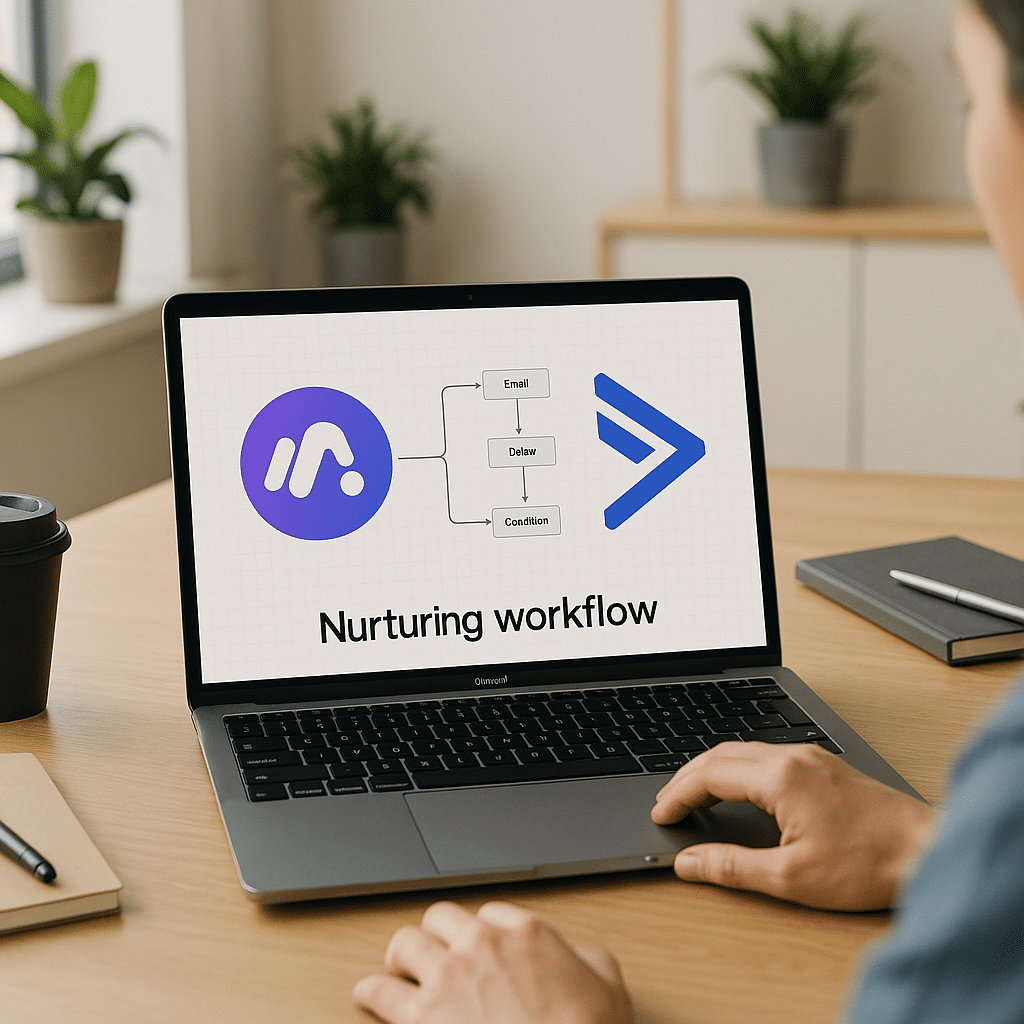 Visuel d’introduction sur Créer un workflow de nurturing avec Make + ActiveCampaign