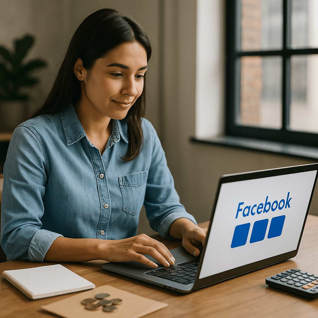 Illustration générée pour l’article : Facebook Ads pour les PME : petit budget, gros impact