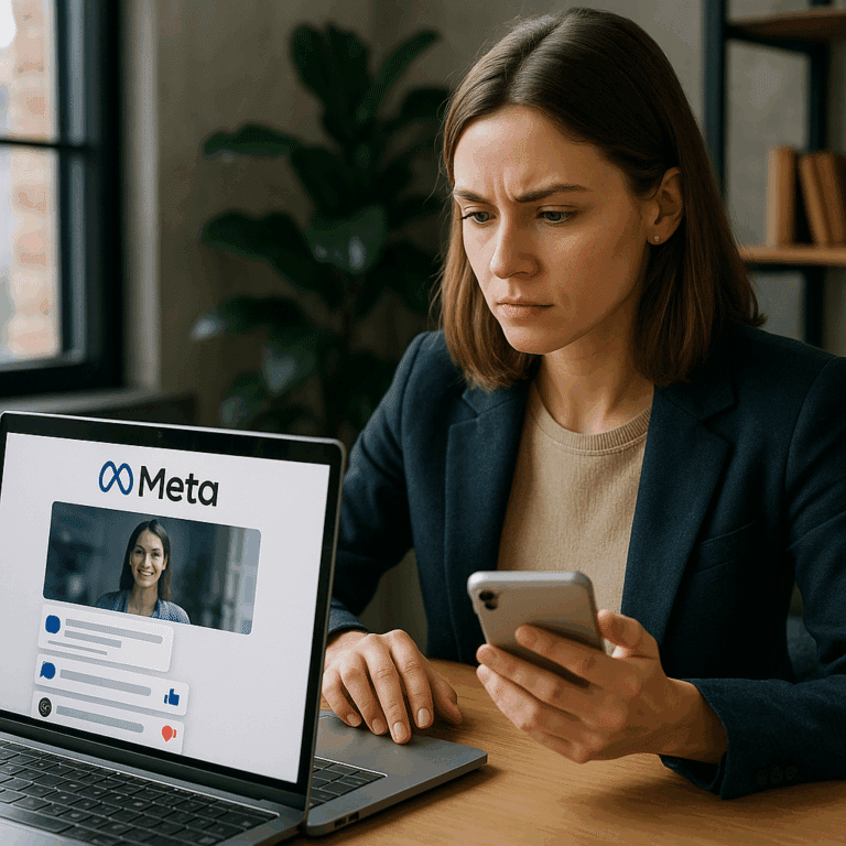 Illustration générée pour larticle  Gérer les commentaires et la modération sur vos pubs Meta