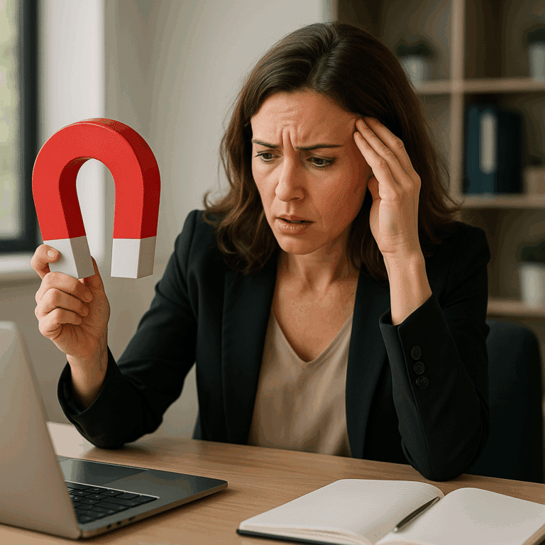 Illustration générée pour larticle  Pourquoi votre lead magnet ne fonctionne pas et comment y remédier