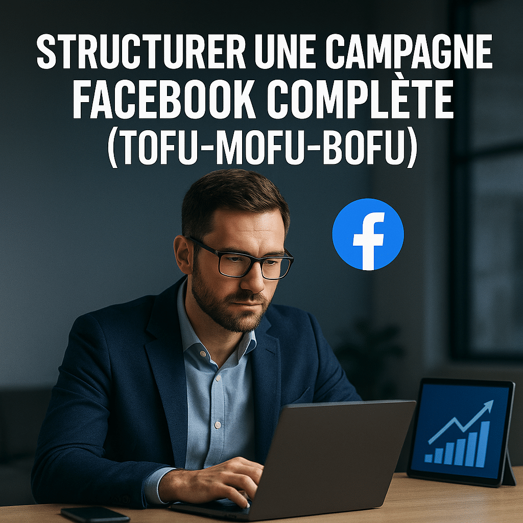 Illustration complémentaire de l’article sur Structurer une campagne Facebook complète (TOFU-MOFU-BOFU)