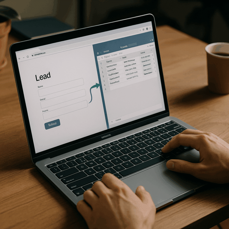 Illustration générée pour larticle  Tuto  connecter un formulaire à une base Airtable pour collecter des leads