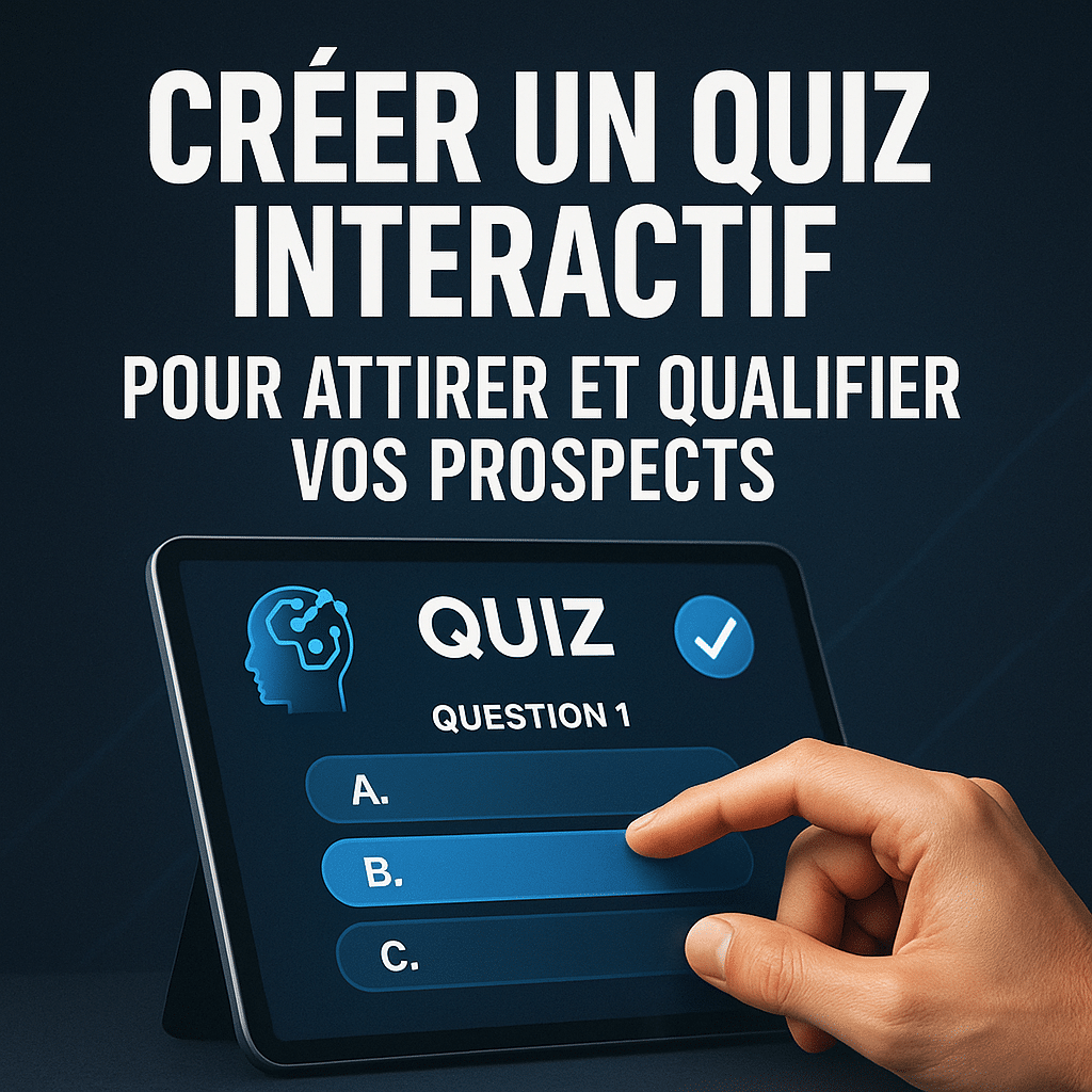 Illustration complémentaire de l’article sur Créer un quiz interactif pour attirer et qualifier vos prospects