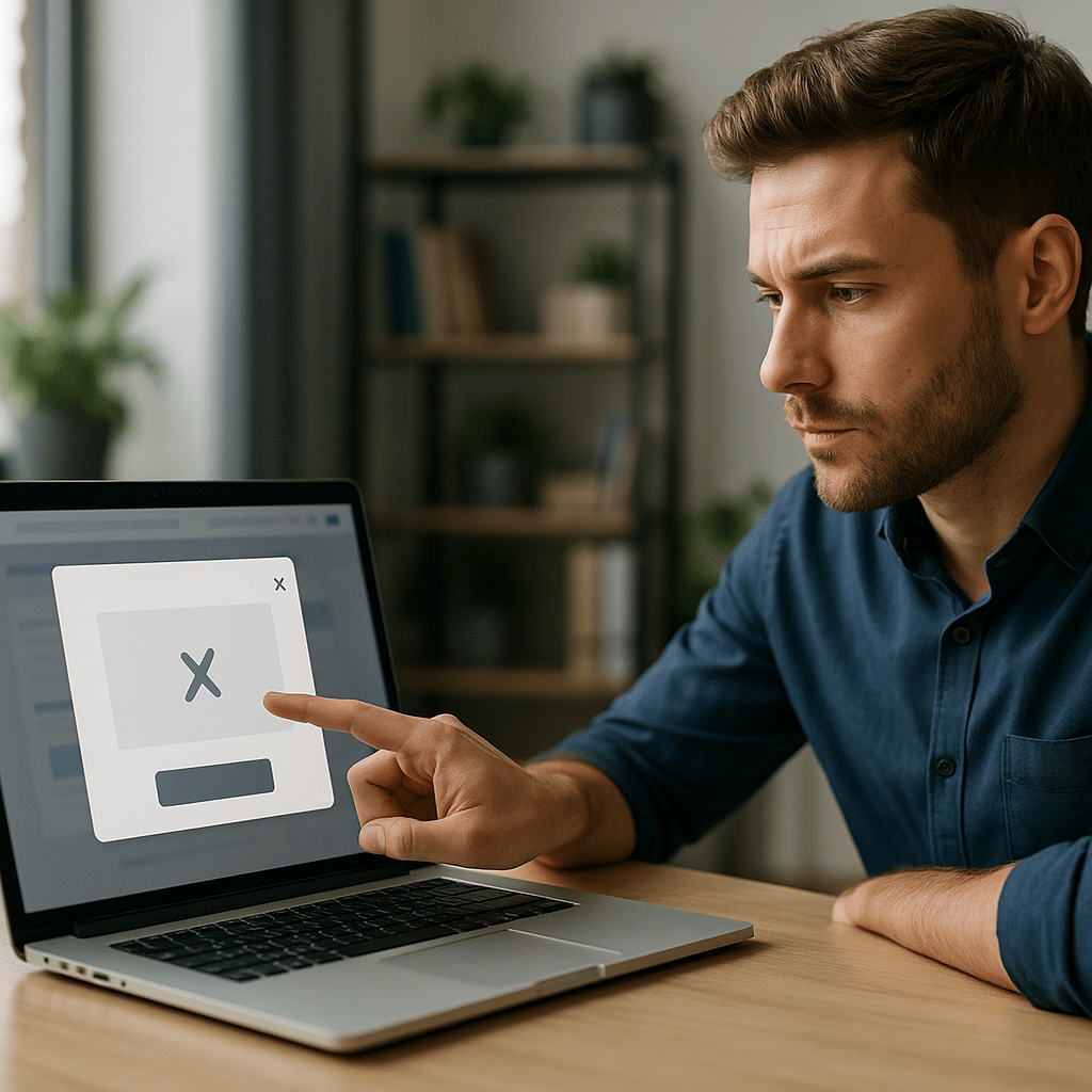 Illustration générée pour l’article : Mettre en place un pop-up intelligent avec déclenchement comportemental