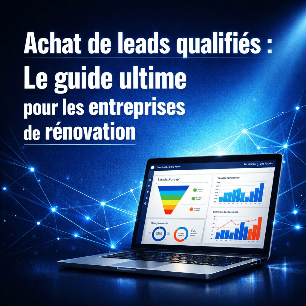 Illustration générée pour l’article : Achat de leads qualifiés : le guide ultime pour les entreprises de rénovation
