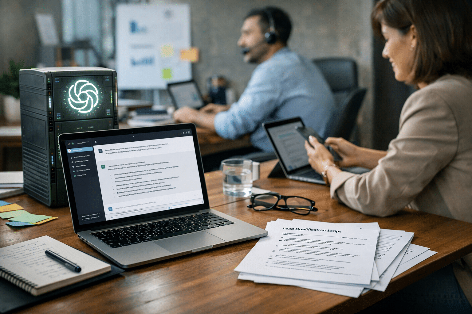 Illustration ChatGPT qualifier leads - guide complet