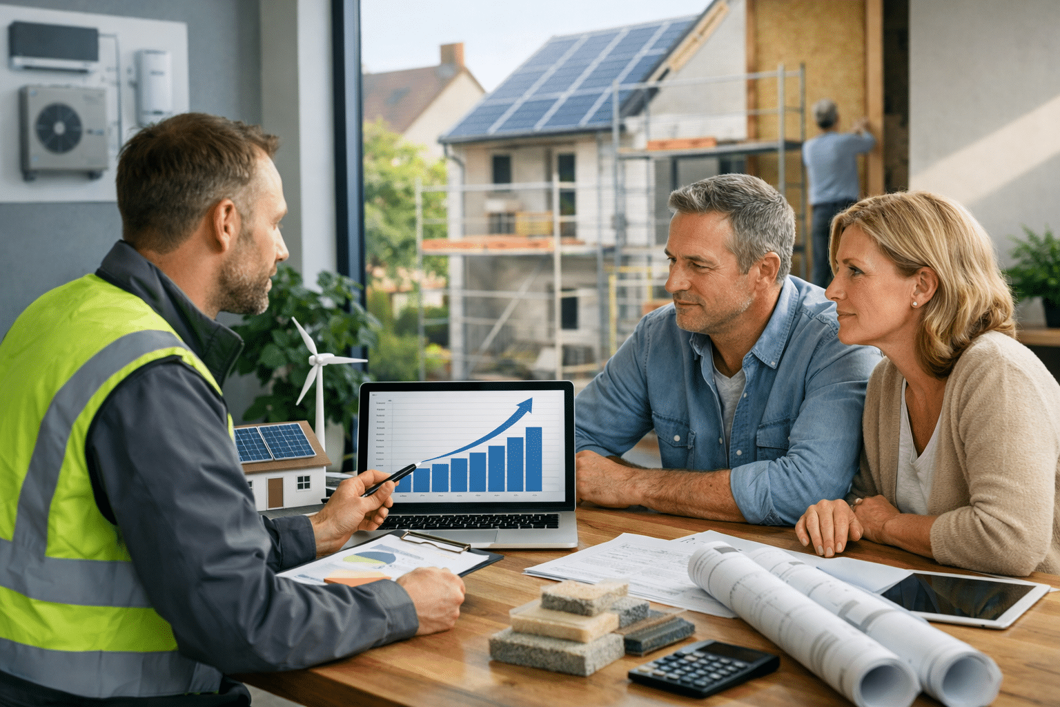 Illustration taux conversion leads rénovation énergétique - guide complet