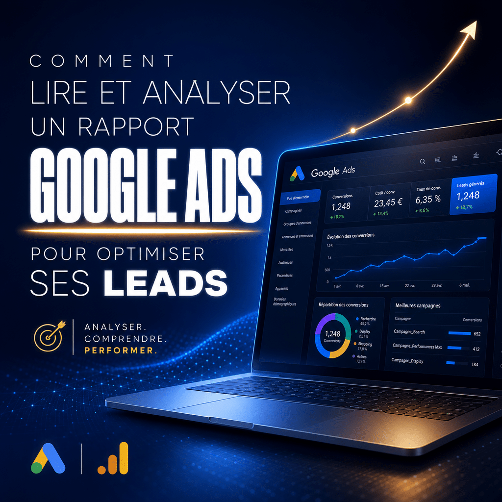 Visuel sur analyser rapport Google Ads leads - Comment lire et analyser un rapport Google Ads pour optimiser ses leads