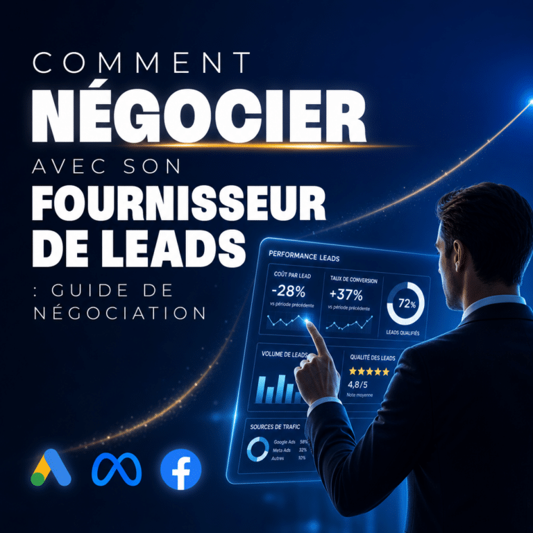 Illustration générée pour l’article : Comment négocier avec son fournisseur de leads : guide de négociation