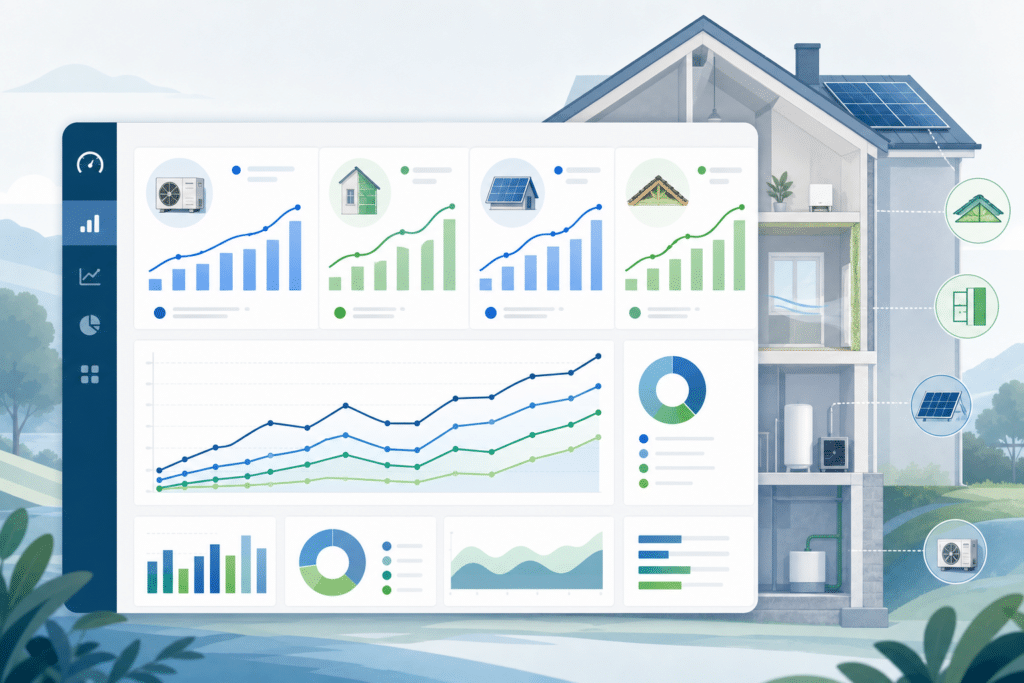 Coût par lead rénovation énergétique : benchmark 2026