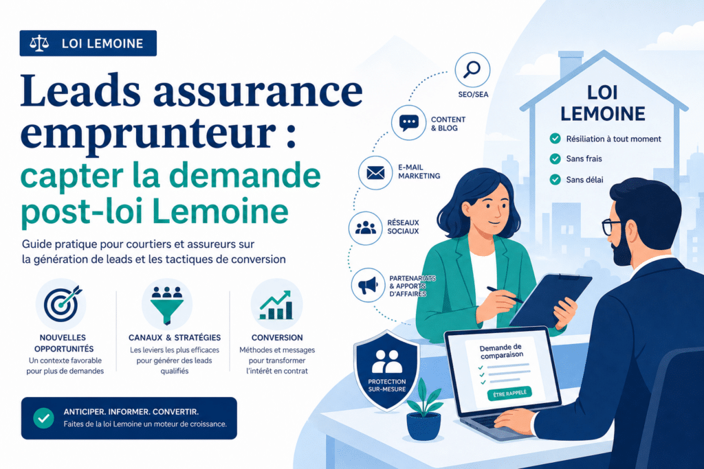 Leads assurance emprunteur : capter la demande post-loi Lemoine