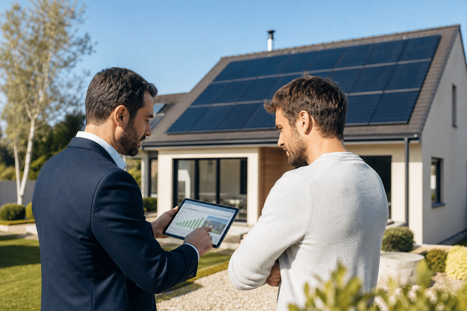 Illustration Achat leads panneaux solaires en 2026 - guide complet