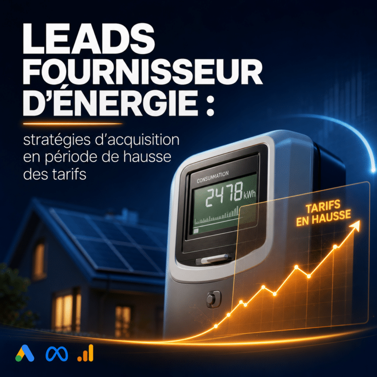 Illustration générée pour l’article : Leads fournisseur d'énergie : stratégies d'acquisition en période de hausse des tarifs