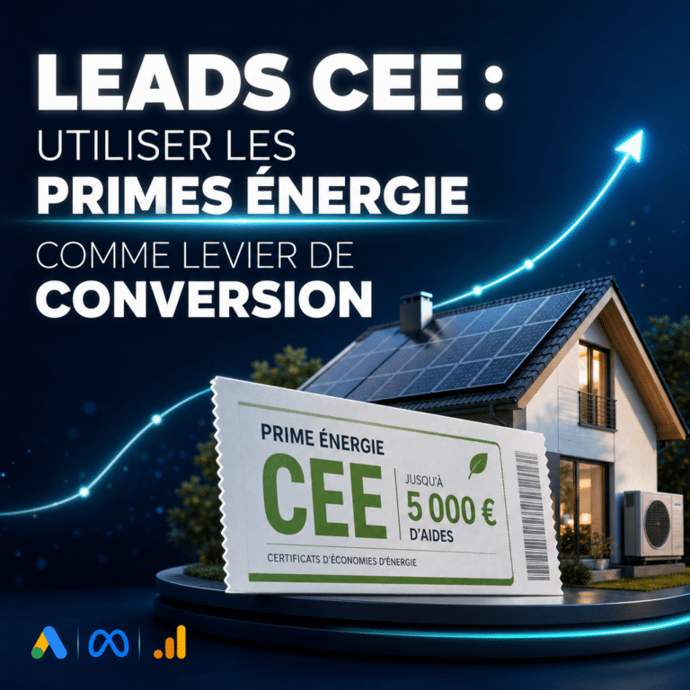 Illustration générée pour l’article : Leads CEE : utiliser les primes énergie comme levier de conversion