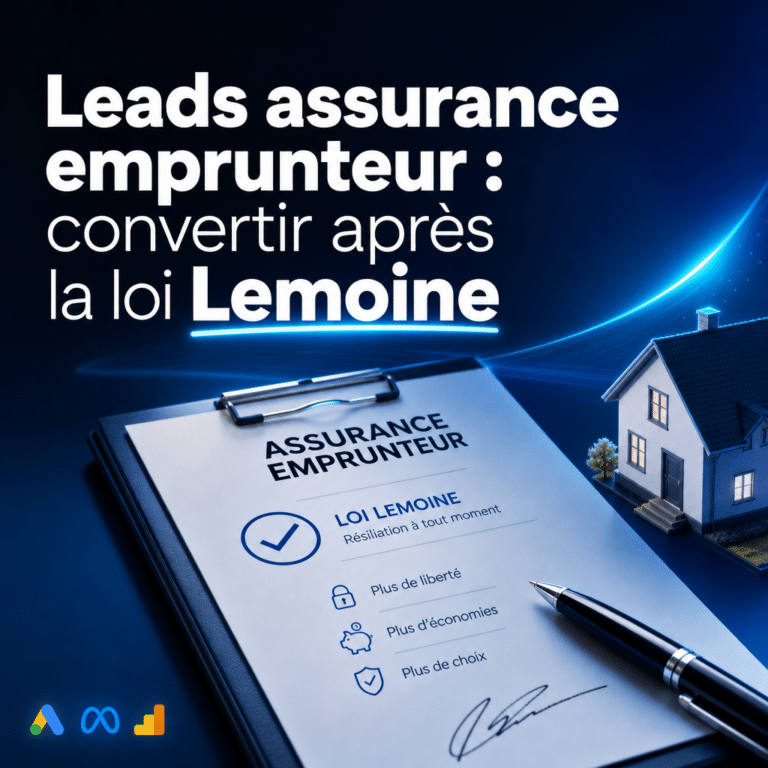 Illustration générée pour l’article : Leads assurance emprunteur : convertir après la loi Lemoine
