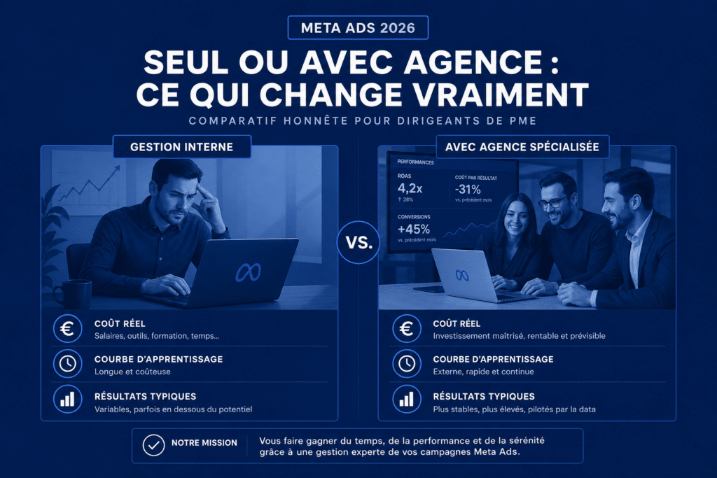 Agence Meta Ads ou en interne : le vrai comparatif 2026