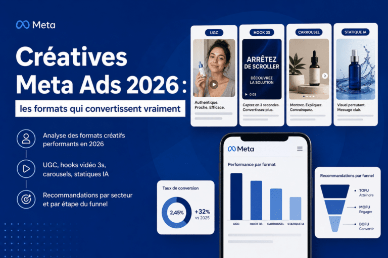 Créatives Meta Ads 2026 : les formats qui convertissent