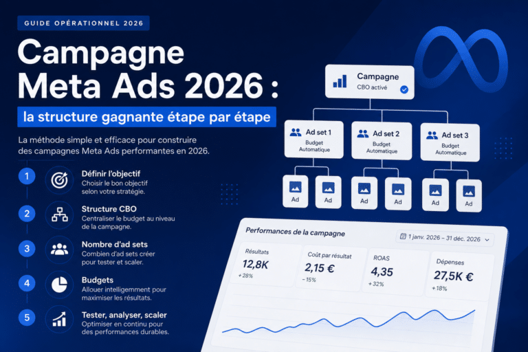Créer campagne Meta Ads 2026 : la structure gagnante