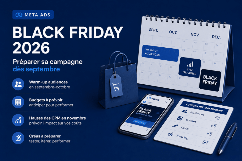 Meta Ads Black Friday 2026 : préparer dès septembre