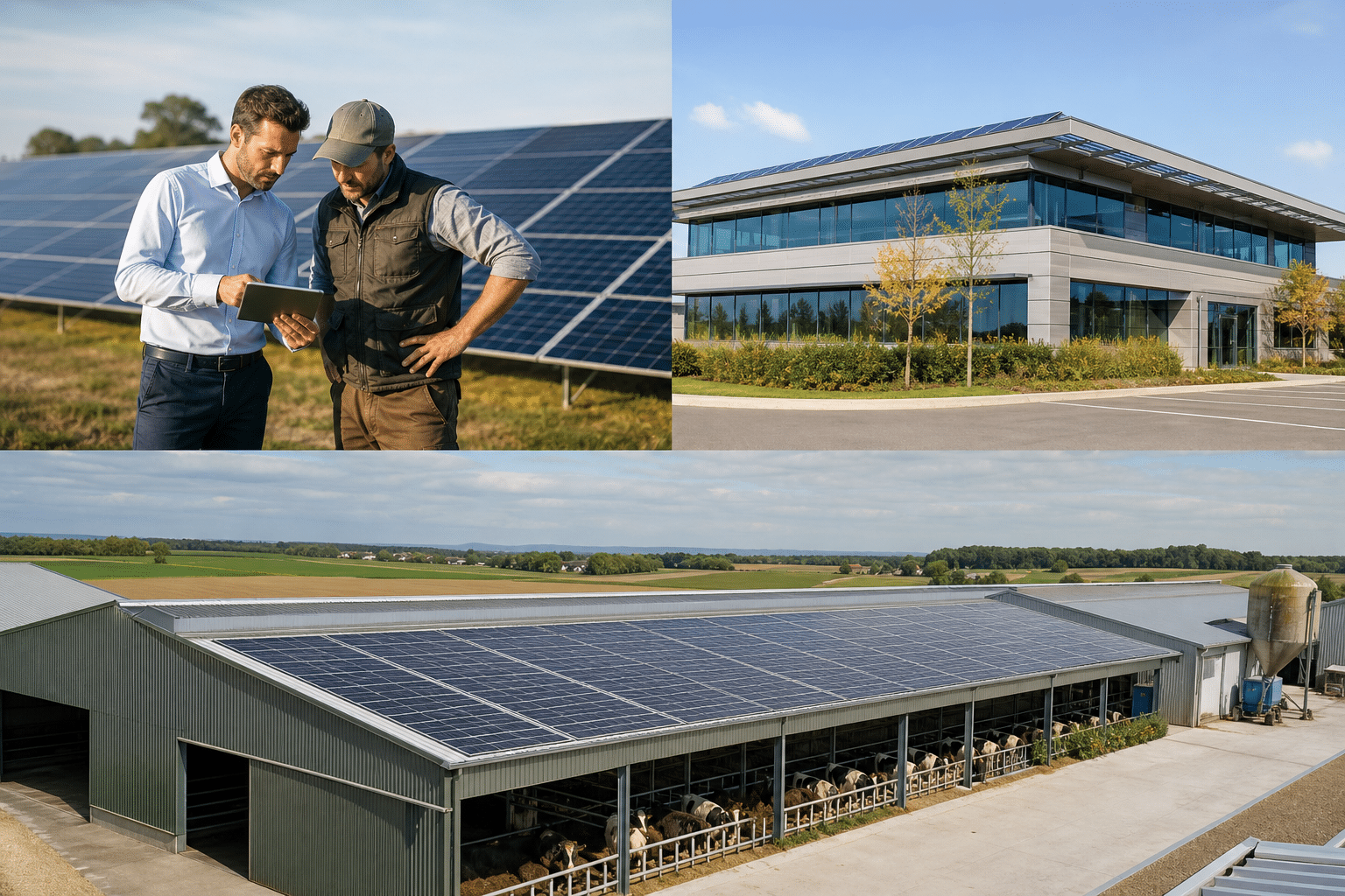 Illustration leads panneaux solaires B2B - guide complet